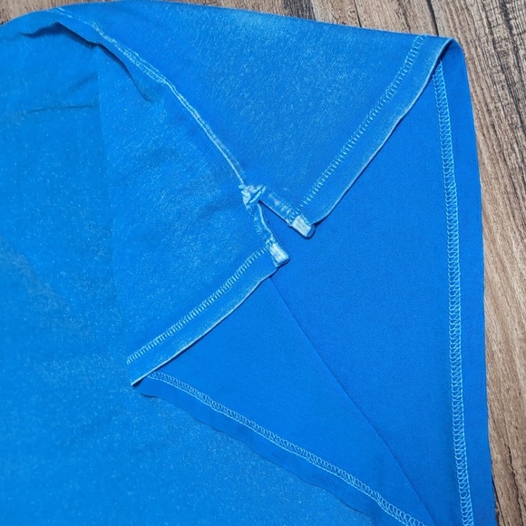 ✌️ John Varvatos Burnout Peace Polo ✌️ Size XL In Blue - Picture 5 of 11